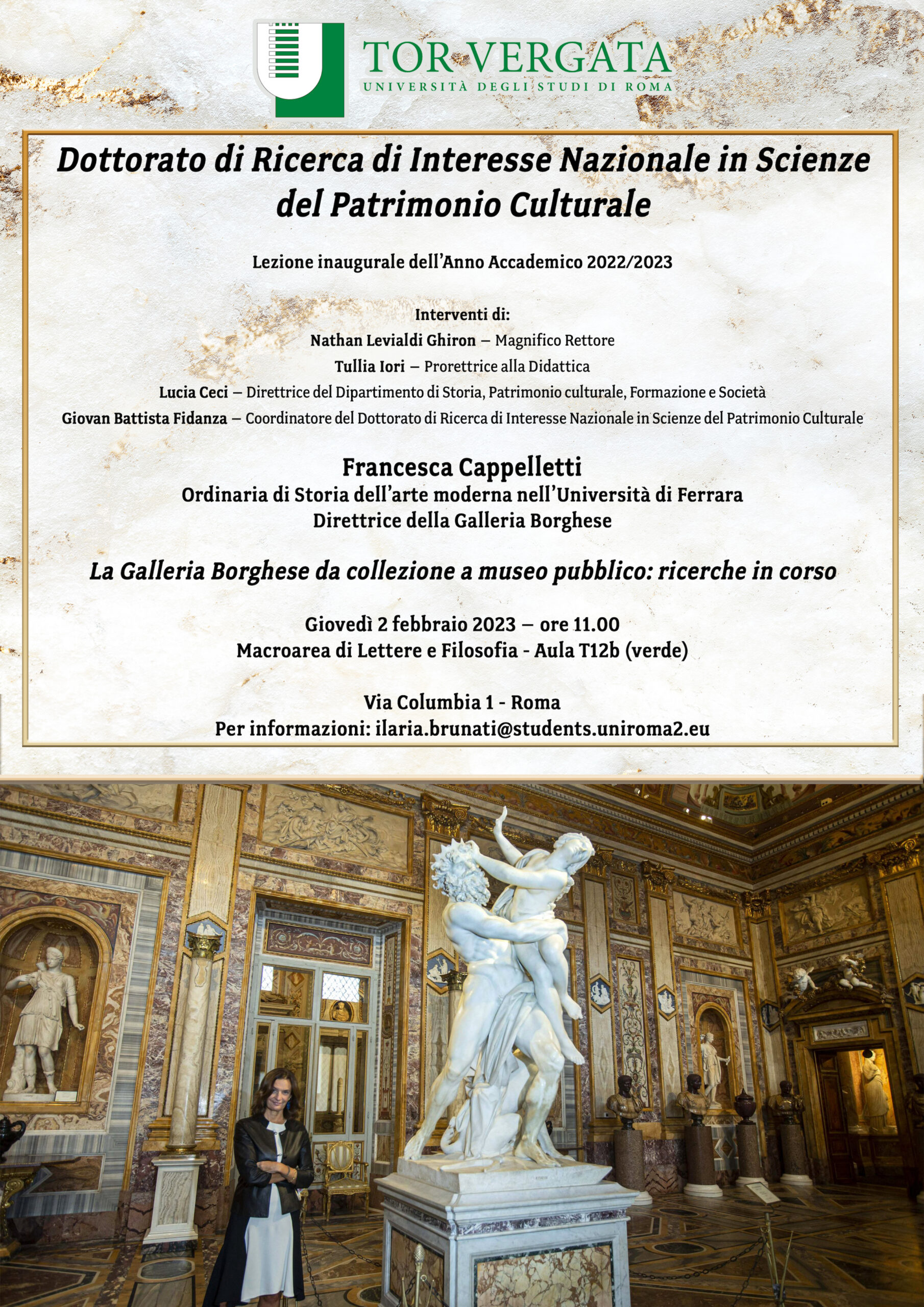 La Galleria Borghese da collezione a museo pubblico: ricerche in corso