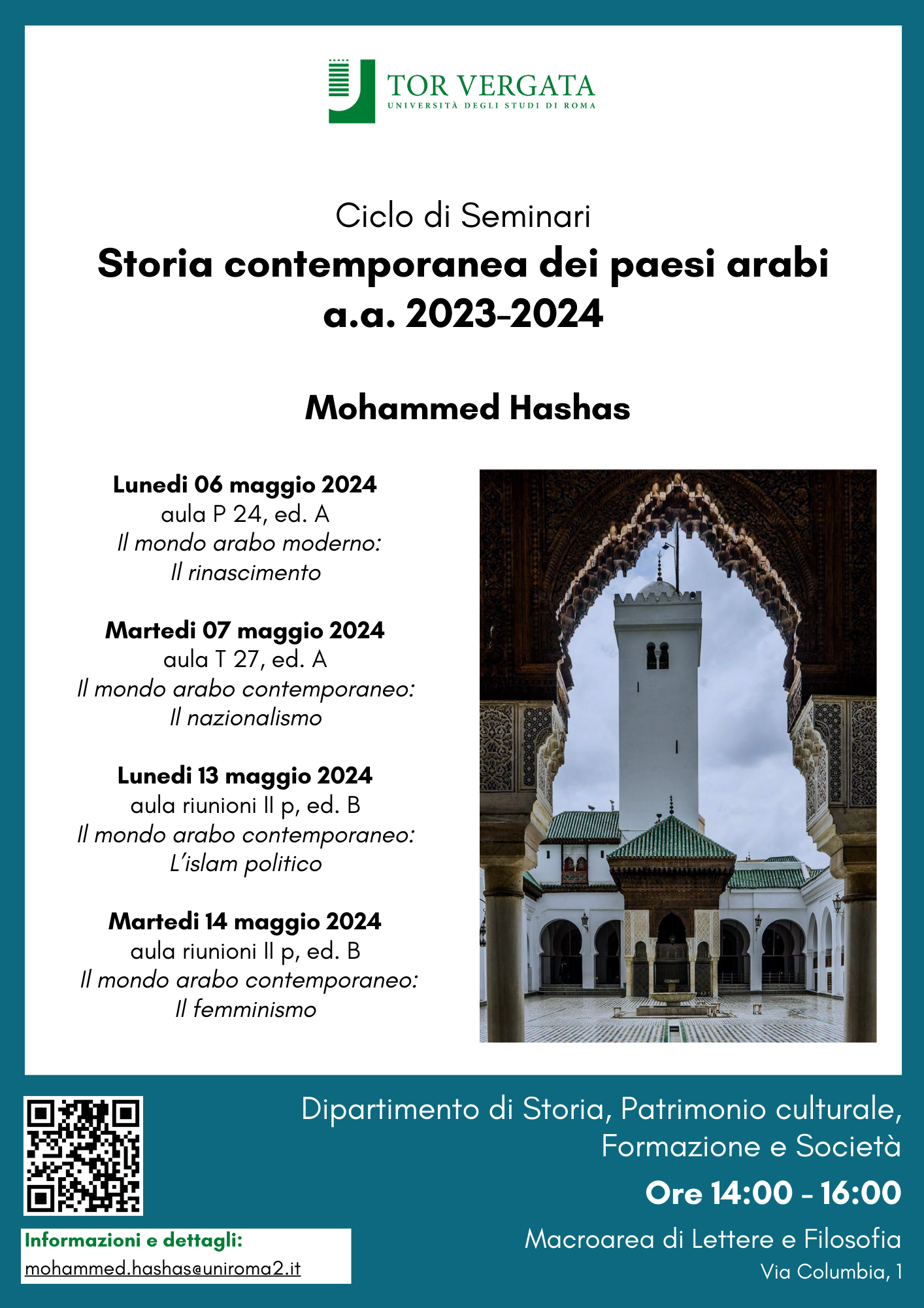 Seminari di Storia contemporanea dei paesi arabi