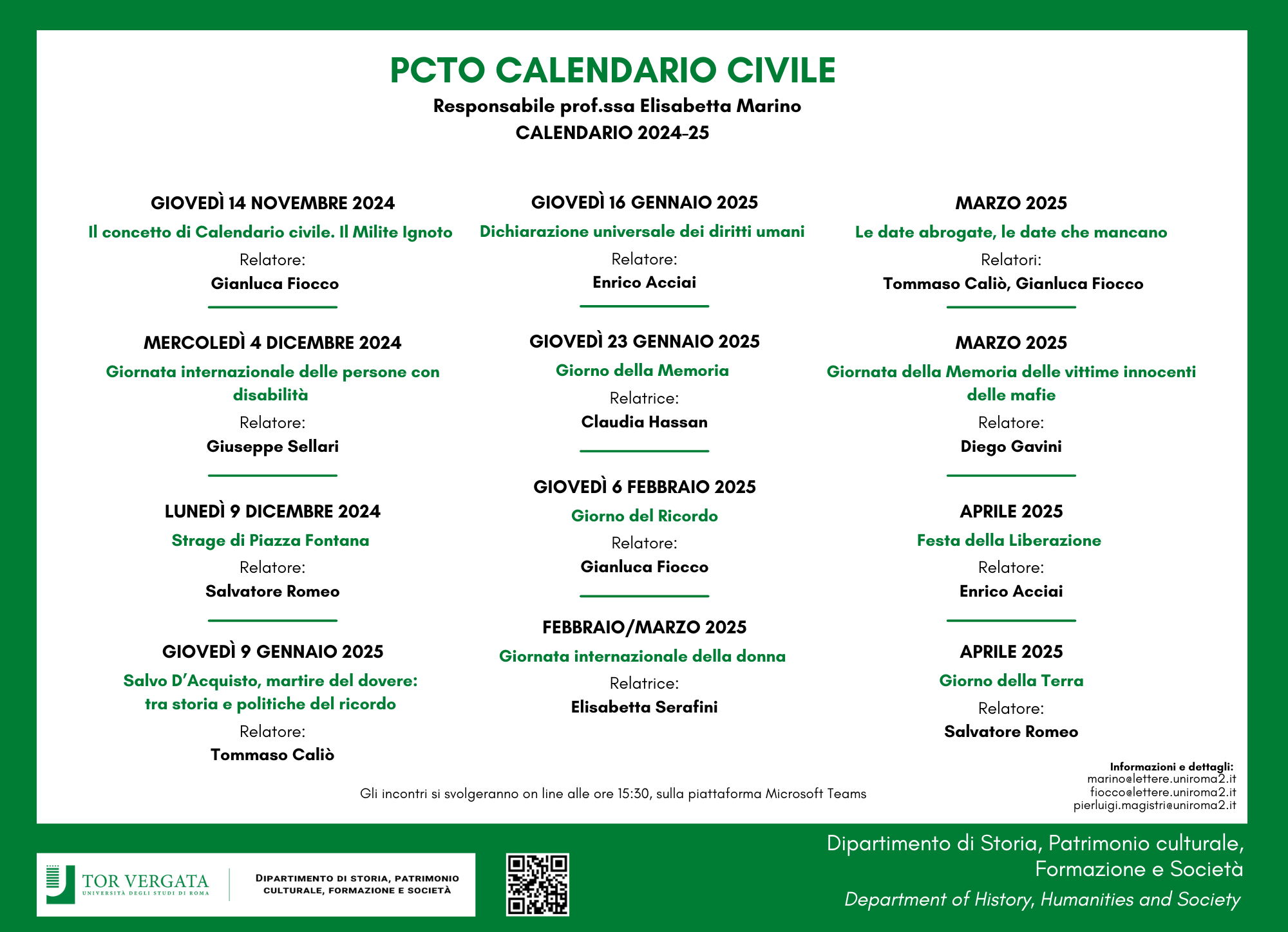 PCTO Calendario civile 2024-2025