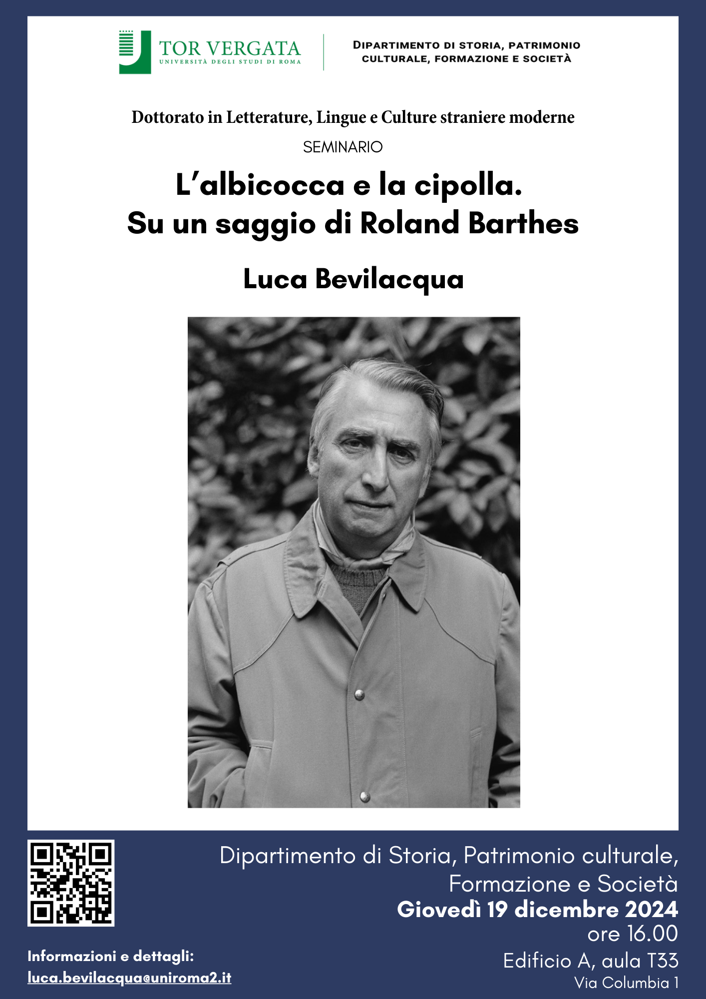 L’albicocca e la cipolla.  Su un saggio di Roland Barthes