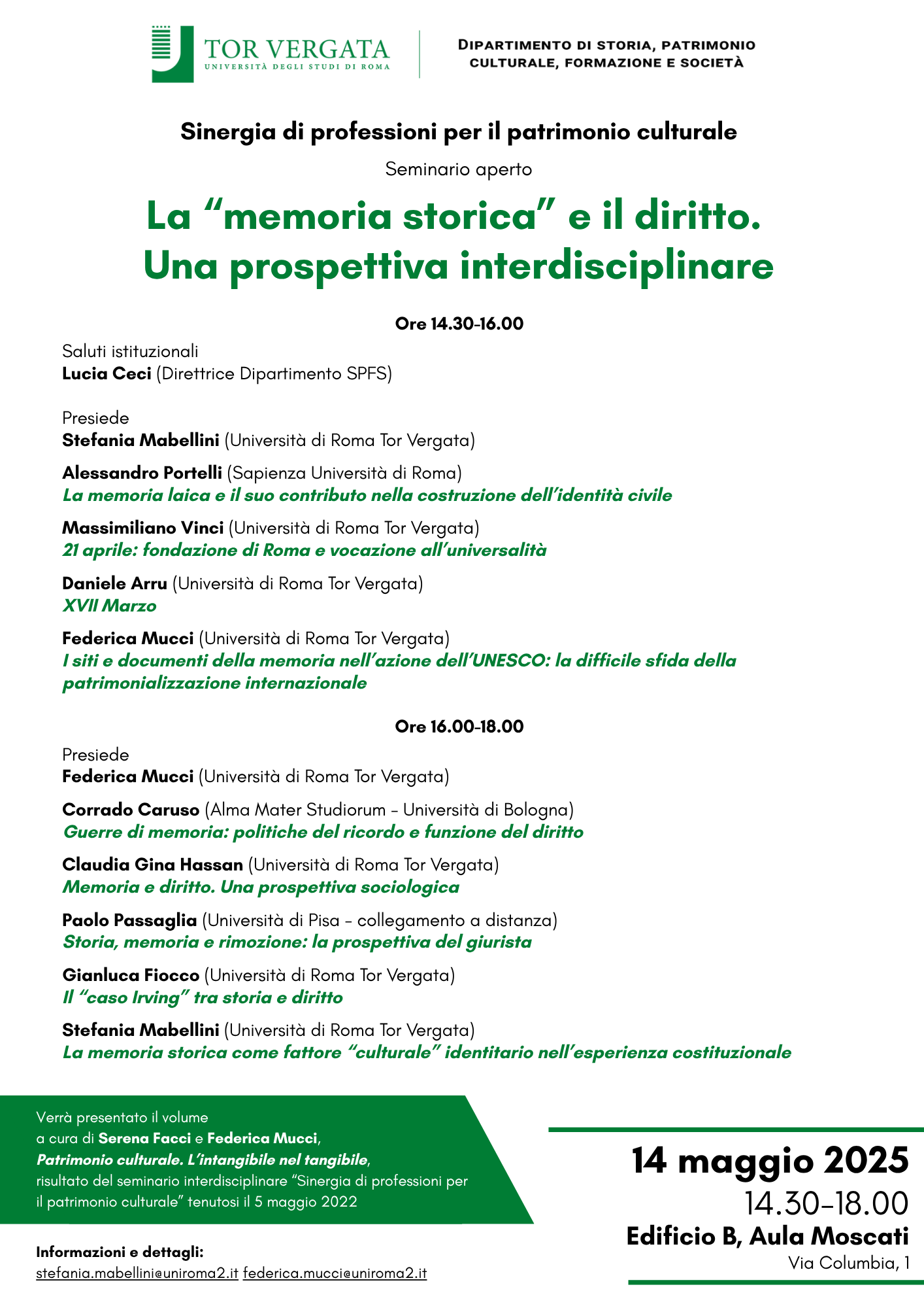 La “memoria storica” e il diritto