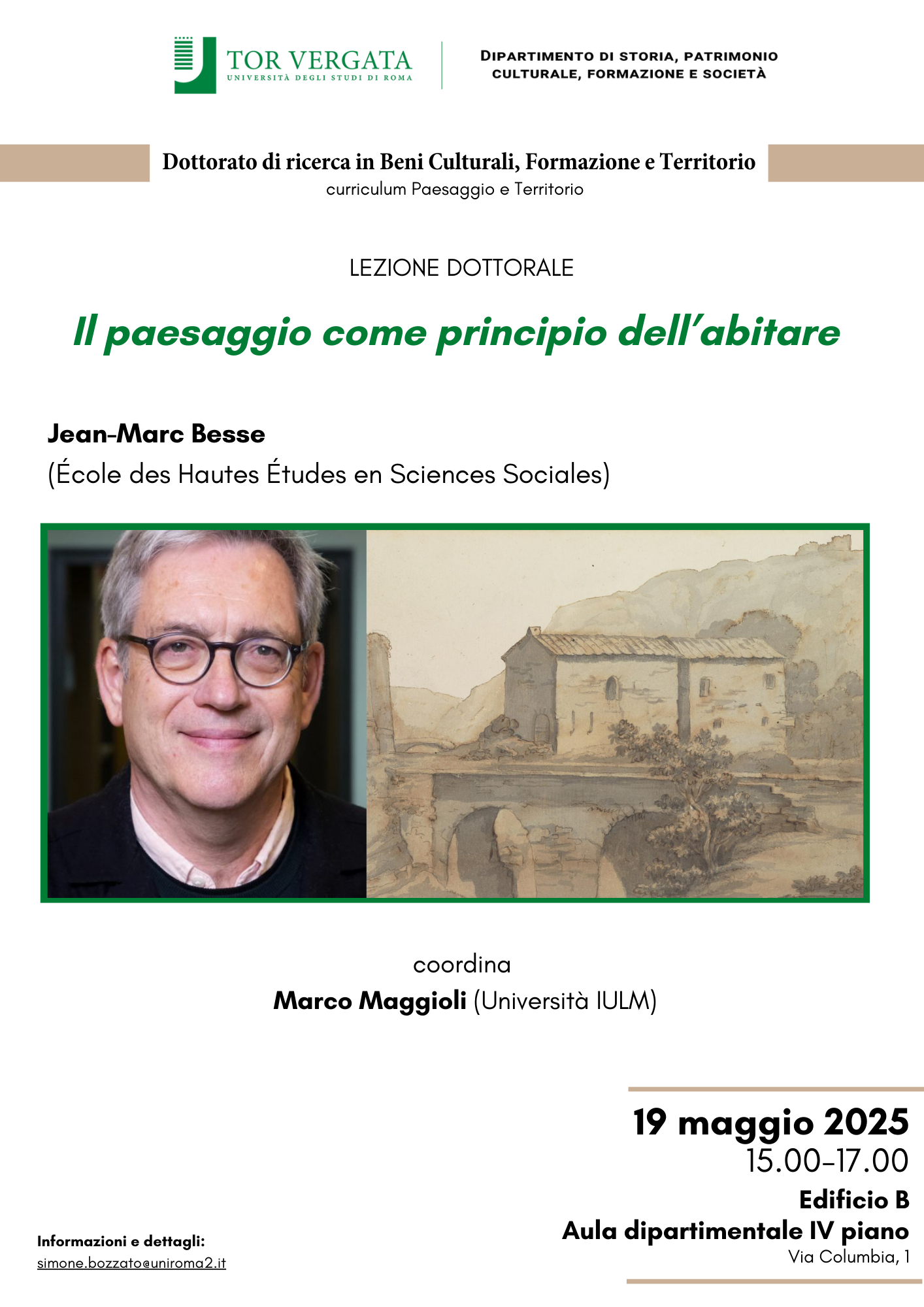 Il paesaggio come principio dell’abitare