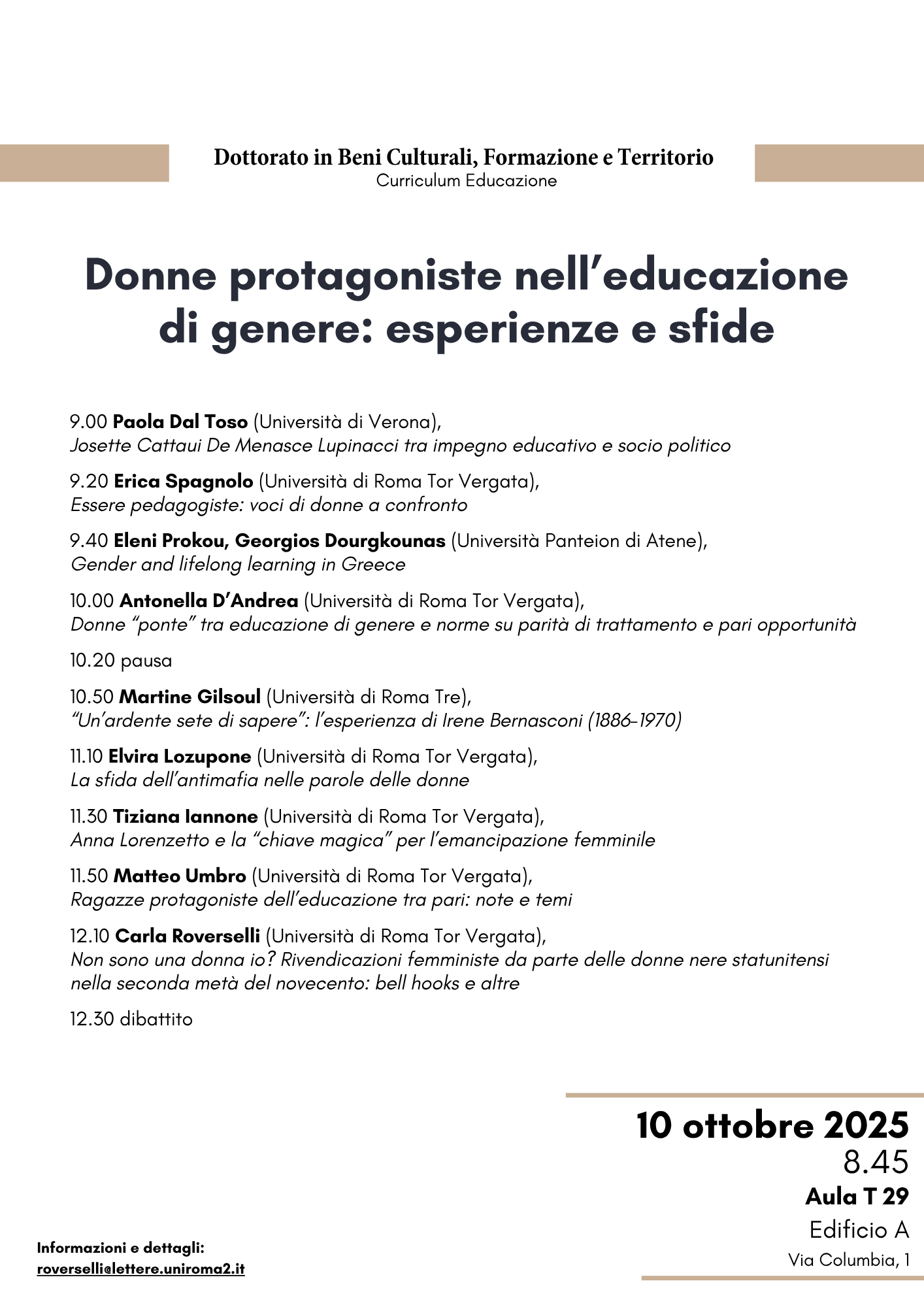 Donne protagoniste nell’educazione di genere
