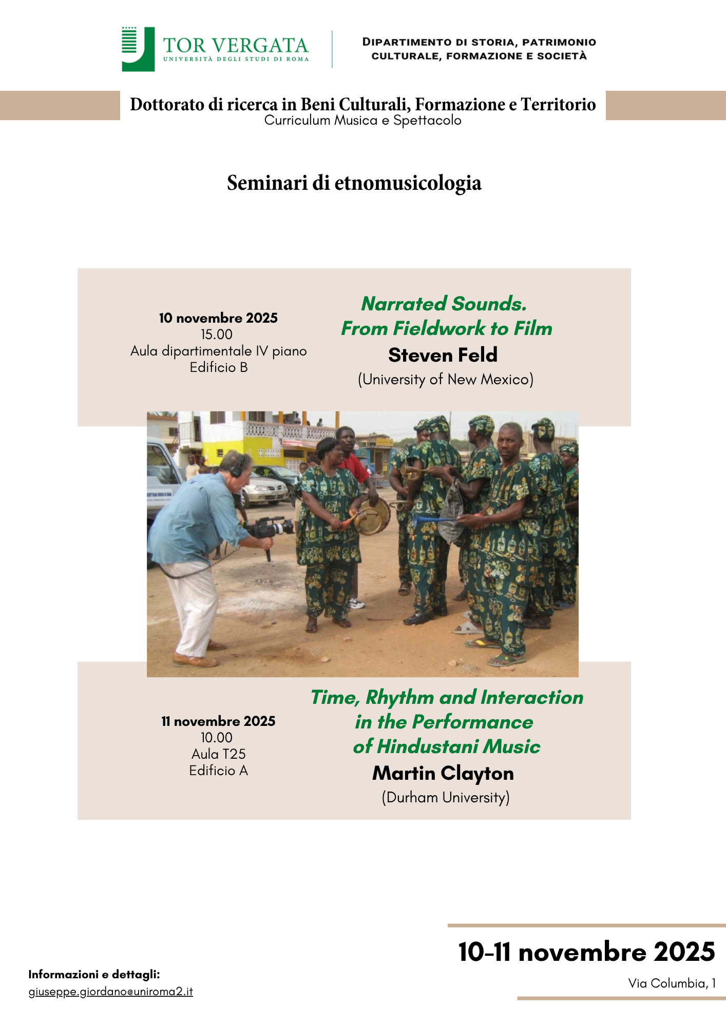 Seminari di etnomusicologia