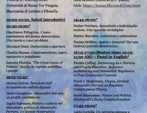 Autenticità, esemplarità, orizzonti democratici