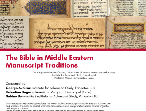 The Bible in Middle Eastern Manuscript Traditions